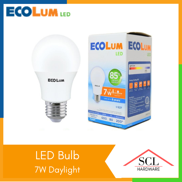 ECOLUM LED Bulb 7W Daylight | Shopee Philippines