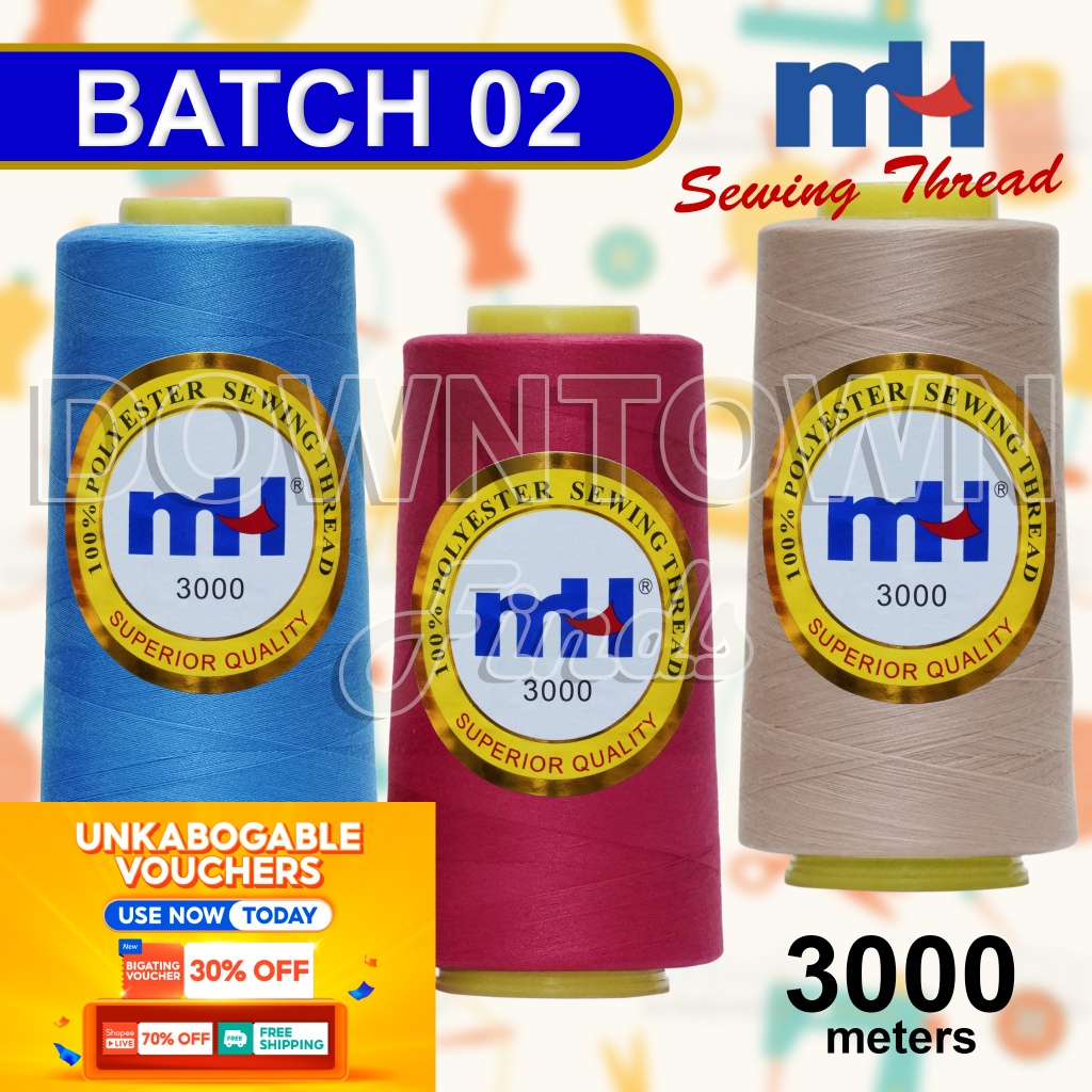 MH 3,000m [ BATCH 02 ] Sewing Thread (tkt120) Sinulid ORIGINAL MH3000 ...