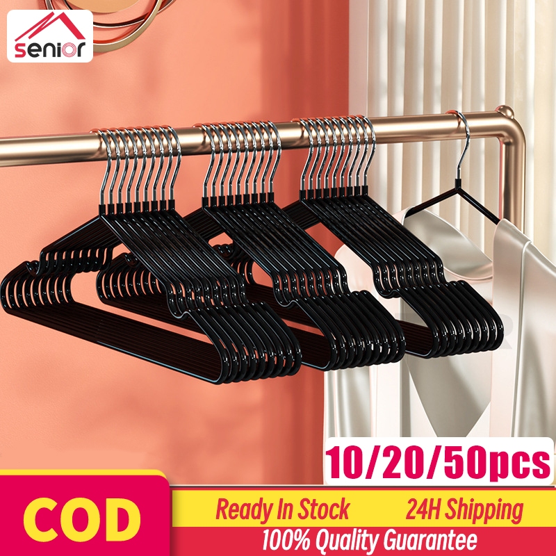 50Pcs Hangers NonSlip Durable Clothes Hangers Heavy Duty Coat Hangers Space Saving Adult