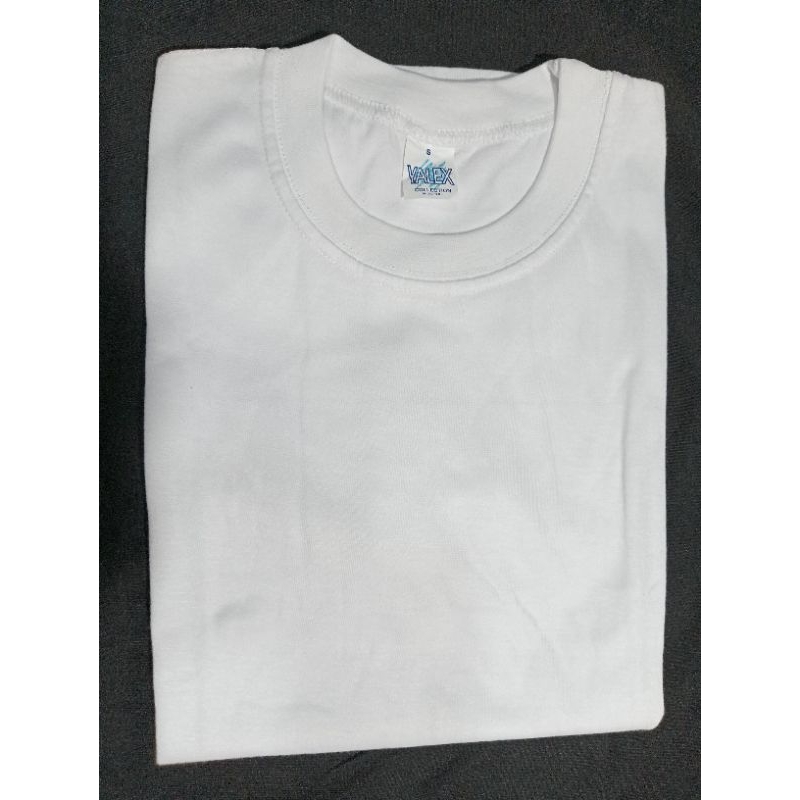 Yalex White T-shirt Round Neck Unisex | Shopee Philippines