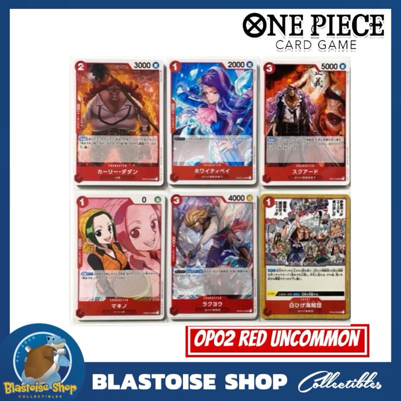[OP02 RED One Piece Card Game Paramount War Carly Squard