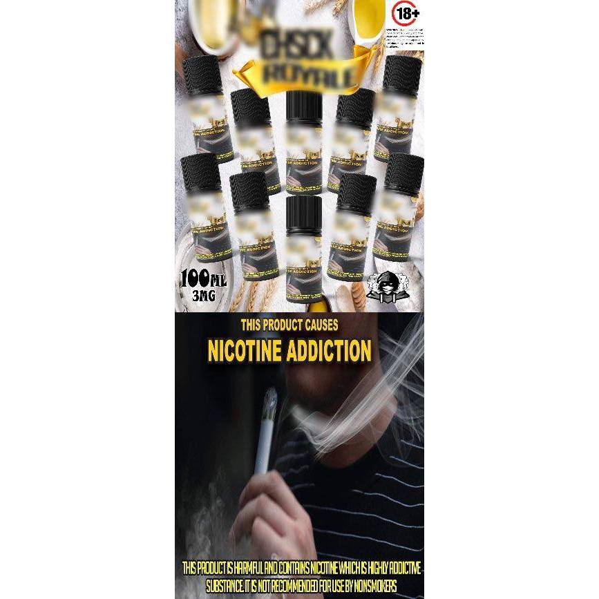 C Royale 100ml Vape Juice 3mg E Liquid Vaping Low Strength Shopee