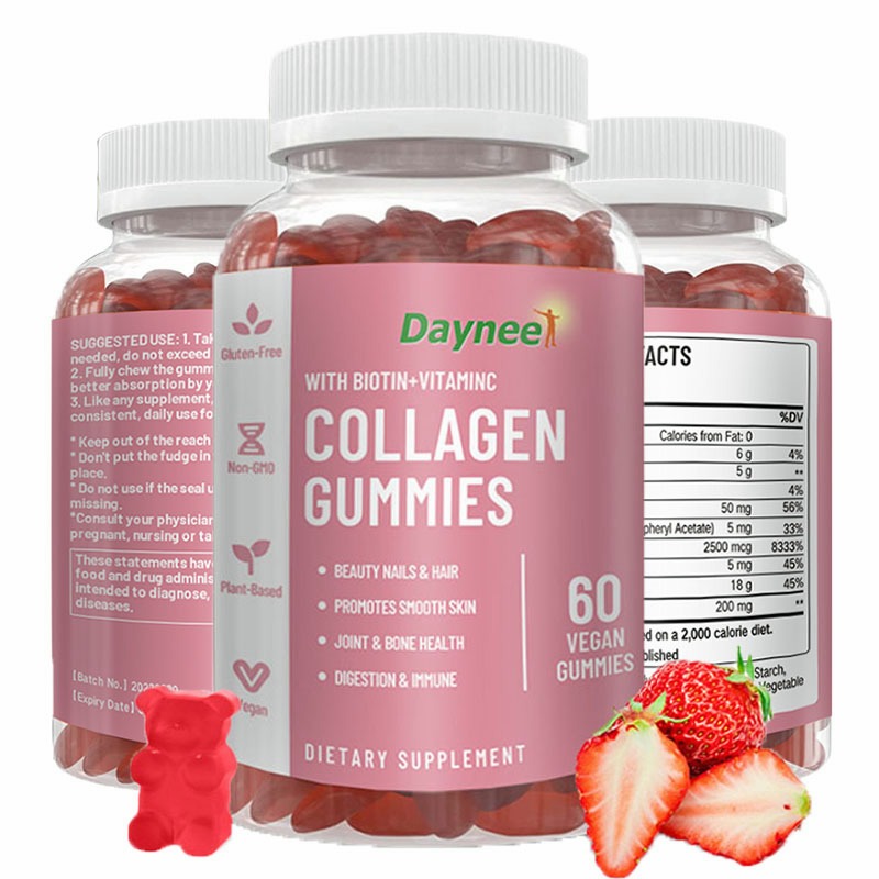 Daynee Collagen Gummies with Support Whitening Skin Gummy Vitamins C Beauty Supplements Shopee