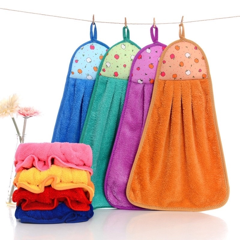 1PCS Microfiber Hand Towel Kitchen/Bathroom Soft Hand Towel | Shopee ...