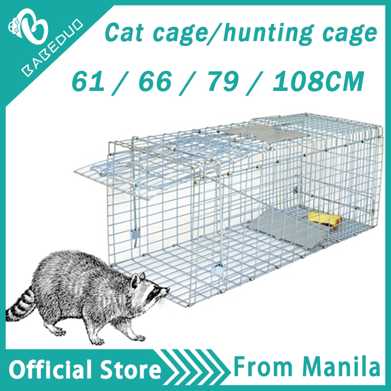 Cat Trap Collapsible Live Animal Cage Trap for Rats, Cats, Rabbits etc