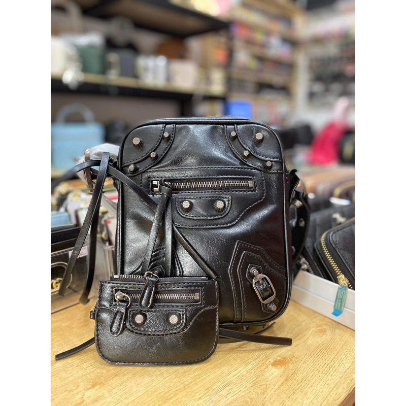 B* Cross Body Sling Bag With Coin Purse Top Grade Shopee Philippines