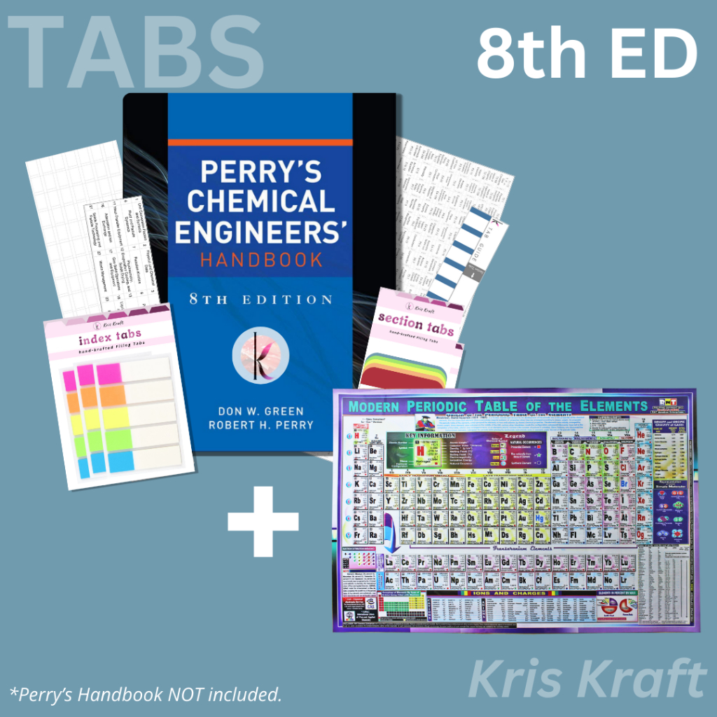 Perry's Handbook Tabs Pack for 8th edition, 9th edition