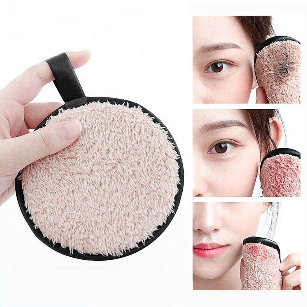 Reusable Magic Makeup Remover Pads Cleansing Microfiber Puff | Shopee ...