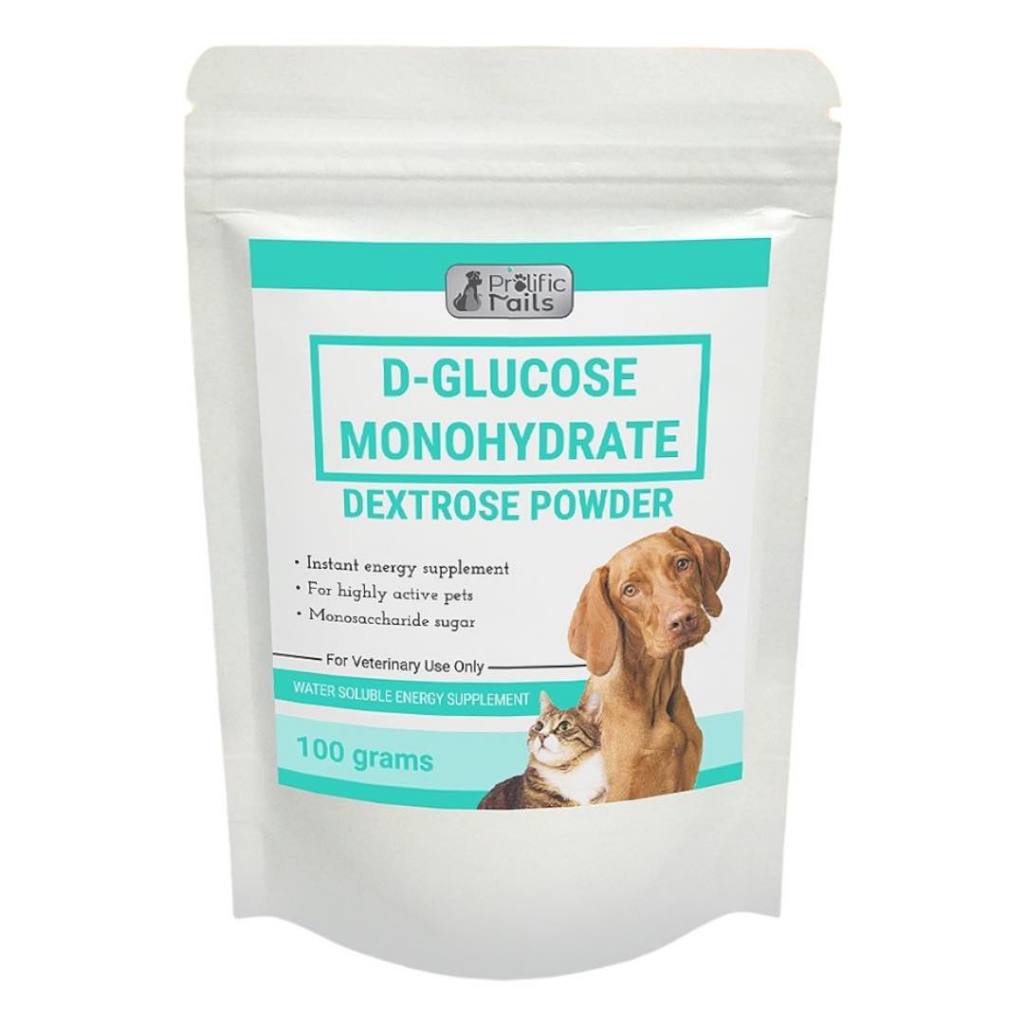 100g Prolific Tails Dextrose Powder Probiotic Electrolytes Aid Plus Pet