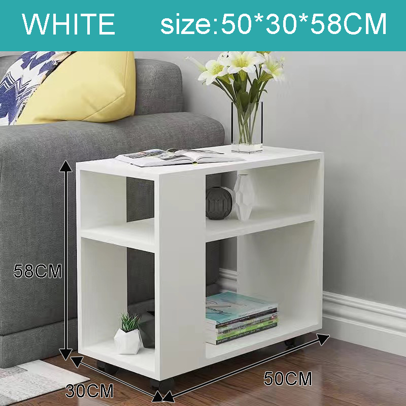 Mobile side table, living room, coffee table, side table, bedside table