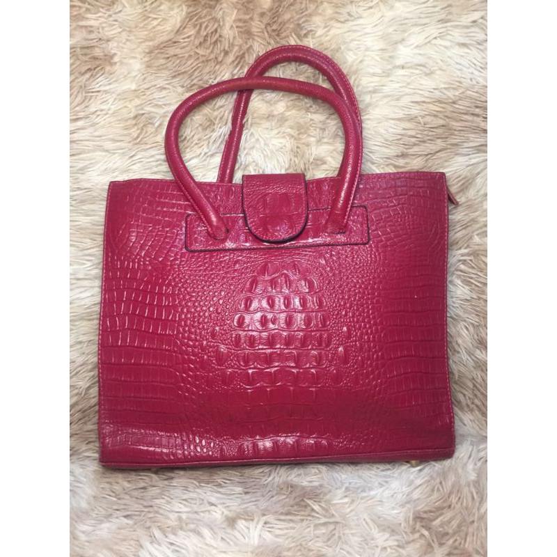 ‼️PAMIGAY SALE‼️ MURAYTA RED TOP HANDLE BAG Shopee Philippines