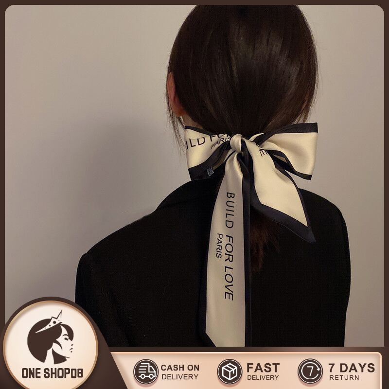 Long Small Silk Scarf Wide-brimmed Fashion Silk Scarf Thin Neck Scarf ...