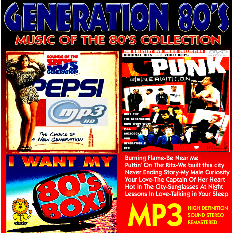 GENERATION 80'S MP3 music CD for PC CDROM and compatibles | Shopee ...