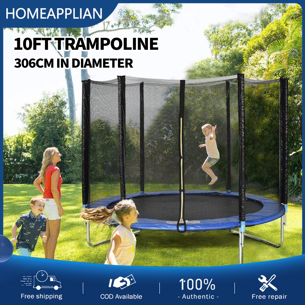 JFLarge Trampoline 10TF Diameter 306CM Indoor and Outdoor Children