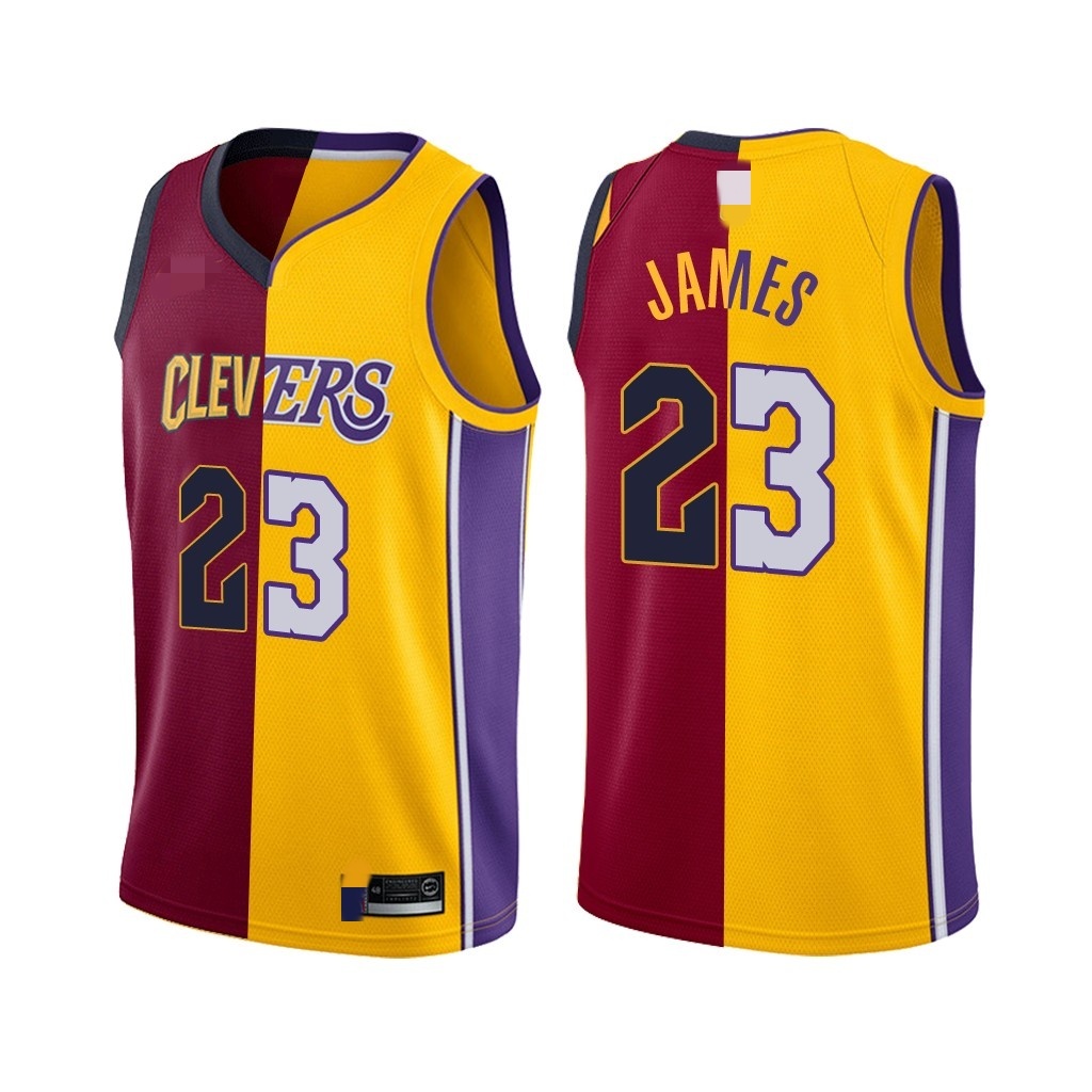 Lebron split sales jersey