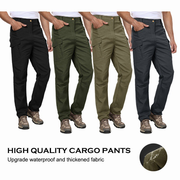 Men's Water Resistant Tactical Pants Outside Sports Hiking Cargo Pants