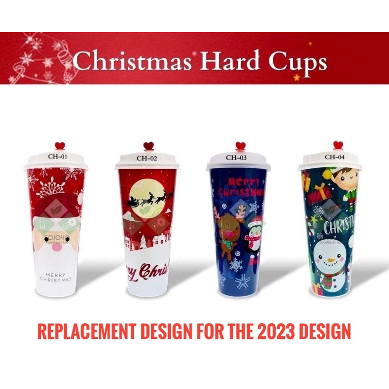 Christmas Holiday Tumblers Hard Cups with Lid Cover | Shopee Philippines