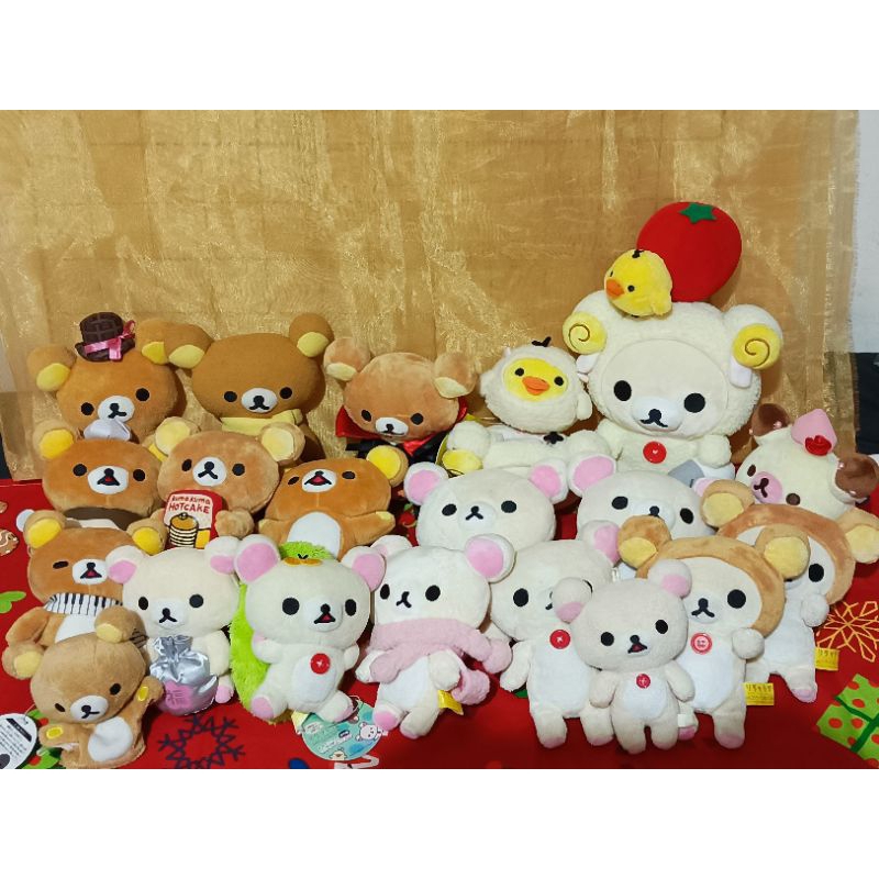 San-X Preloved Rilakkuma Korilakkuma Kiiroitori Plushies | Shopee ...