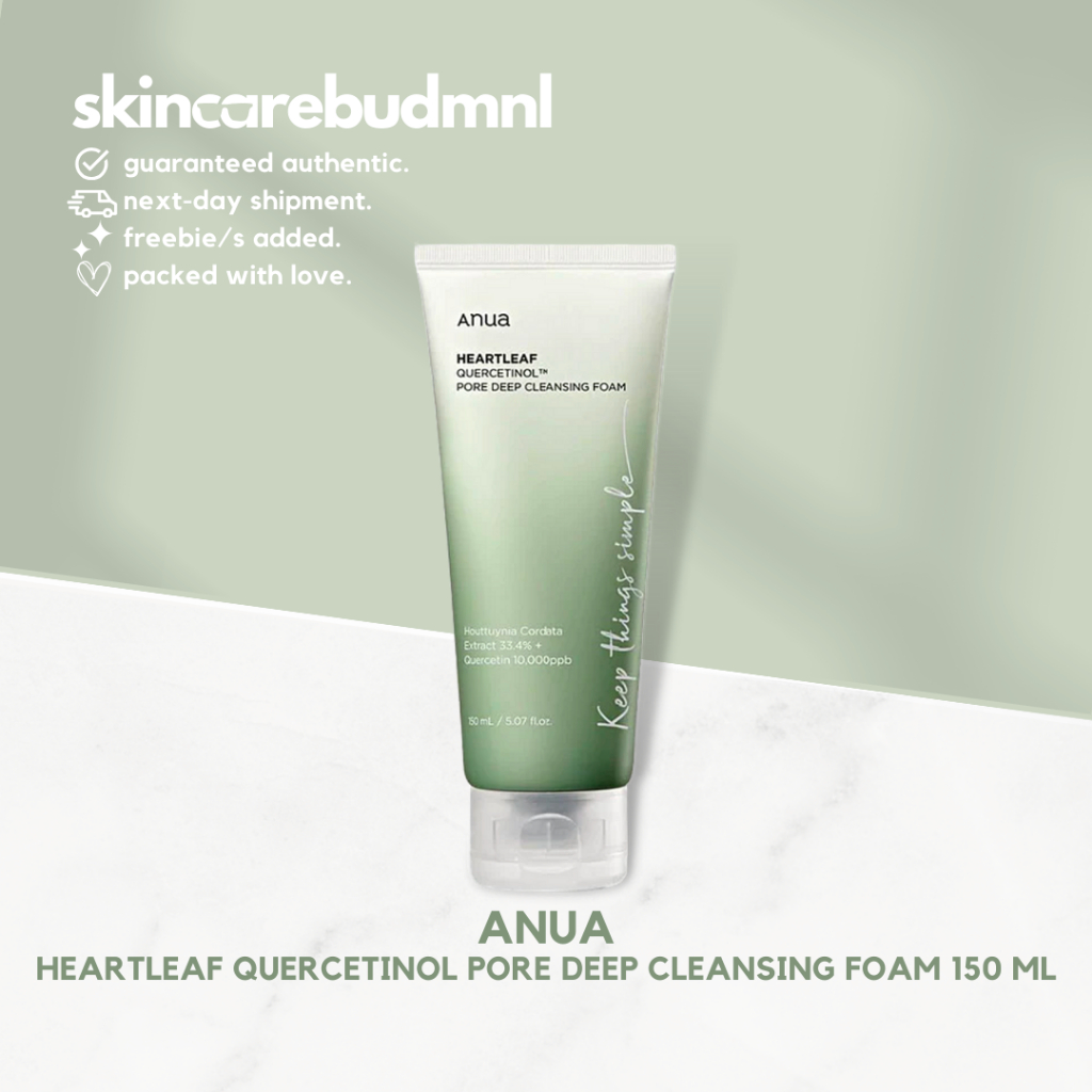 Anua Heartleaf Quercetinol Pore Deep Cleansing Foam 150 ml by skincarebudmnl Shopee Philippines
