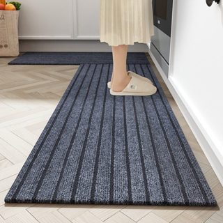 1pc Kitchen Mat Cushioned Anti Fatigue Rug 17.3x28 Waterproof