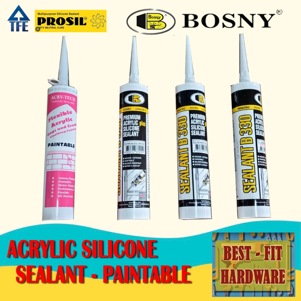 Prosil Acrytech Acry Tech Bosny Premium Paintable Flexible