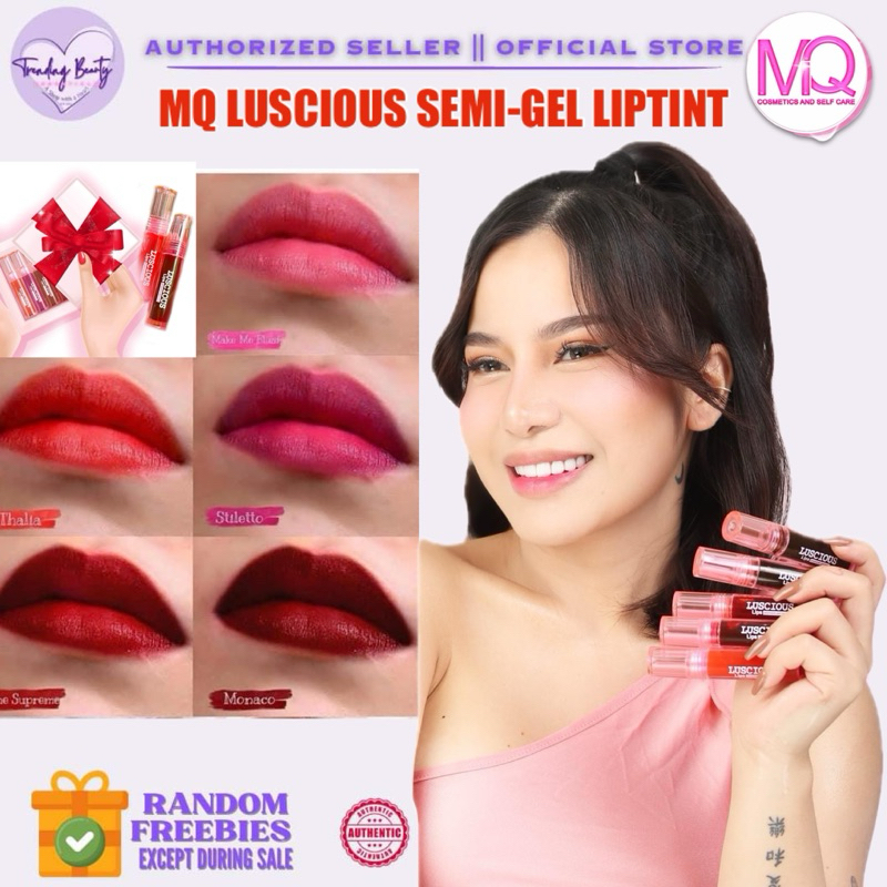 MQ Cosmetics New Packaging Luscious Semi-Gel Liptint | Shopee Philippines