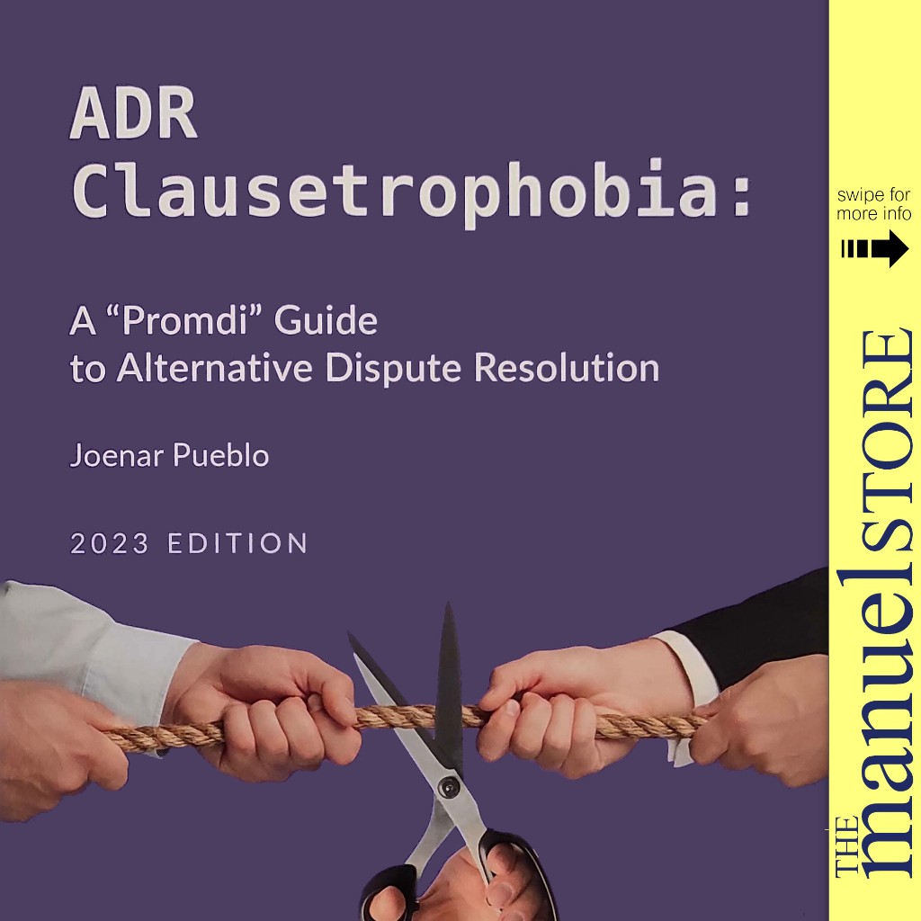 Joenar Pueblo (2023) ADR Claustrophobia: Alternative Dispute Resolution ...