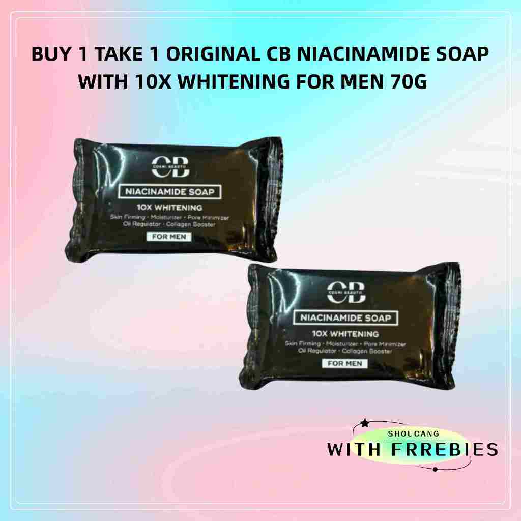 Original Buy 1 Take 1 Cb Niacinamide Soap With 10x Whitening For Men