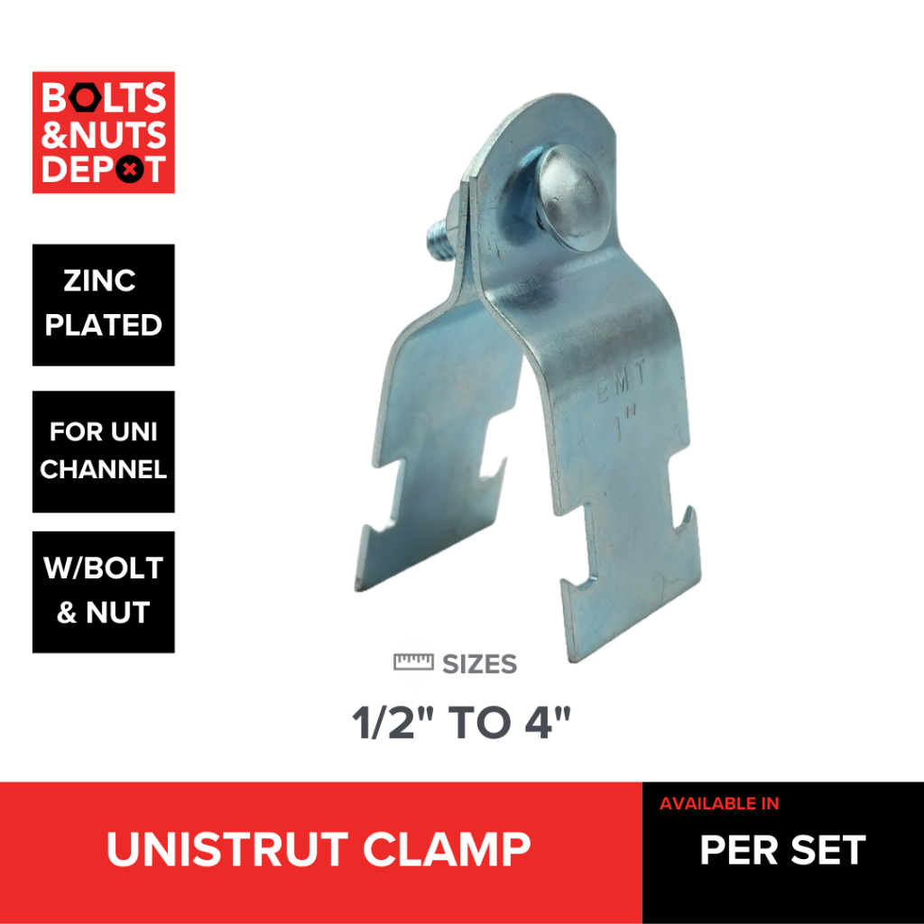 GI UNISTRUT CLAMP / STRUT CLAMP 1/2" TO 4" PER PC Shopee Philippines