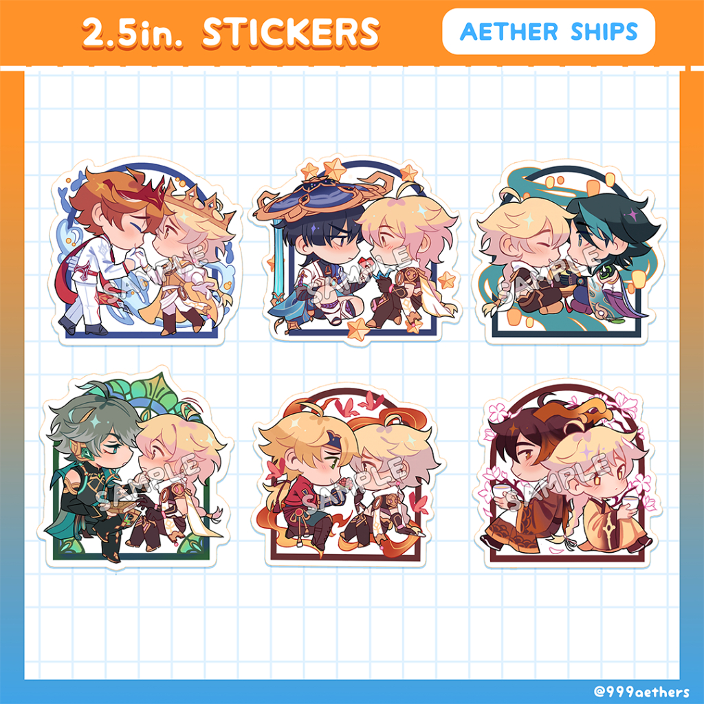 Aether Ship Stickers - Genshin Impact [Kimmit] | Shopee Philippines