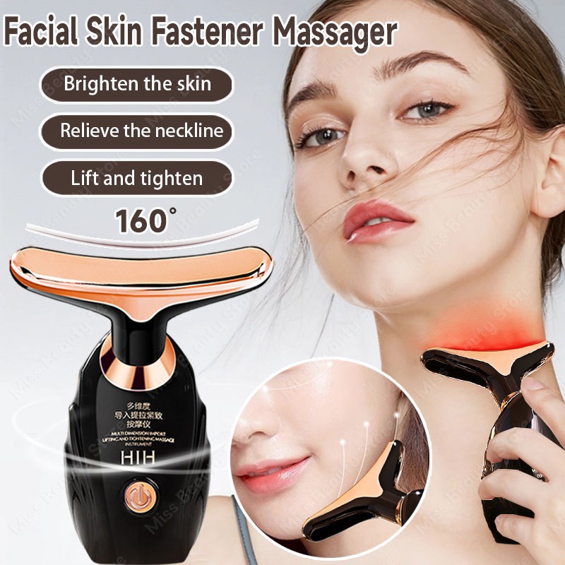 Face Beauty Instrument Multi Dimensional Massage Fit Facial Neck Massager Firming Lifting 