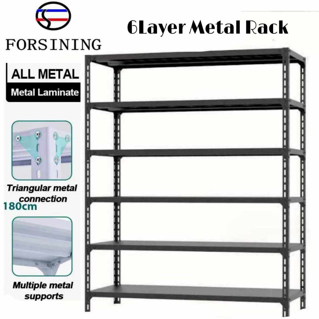 5/6 Layer Metal Rack Boltless Angle Heavy Duty Steel Rack Metal Shelf ...