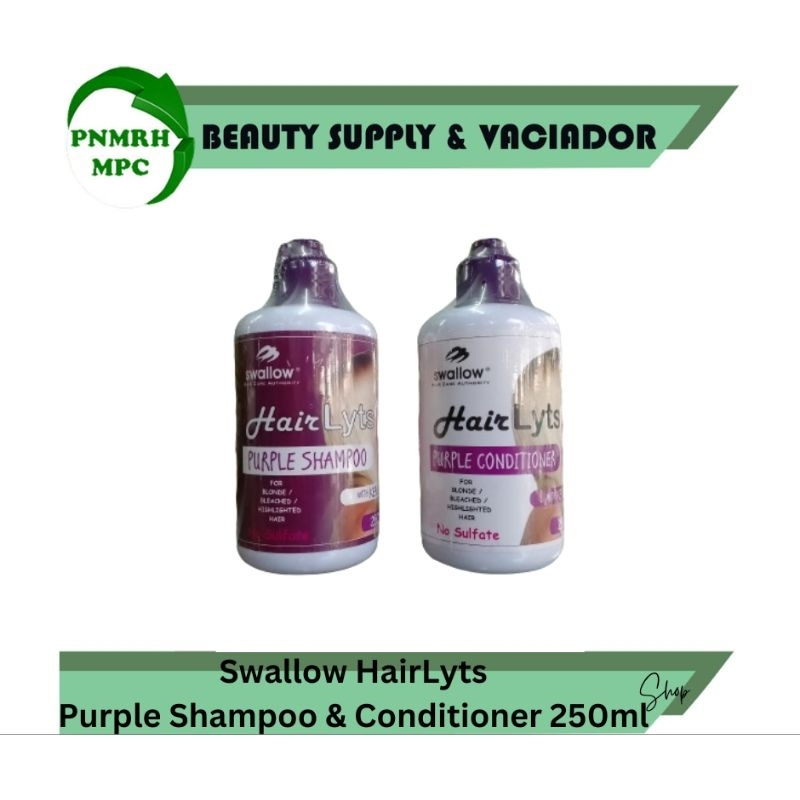 Swallow Hair Lyts Purple Shampoo & Conditioner with Keratin 250ml
