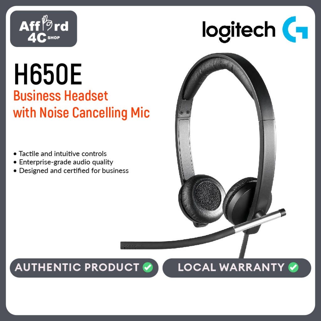 Logitech usb headset stereo h650e hot sale