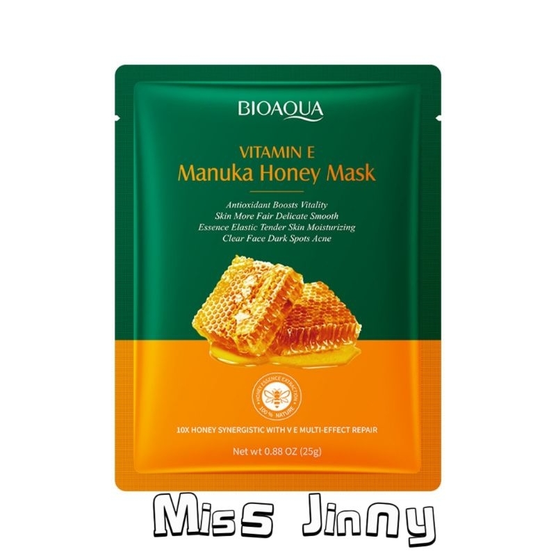 Miss Jinny BIOAQUA Vitamin E Manuka Honey Mask Hydrating Moisturizing ...