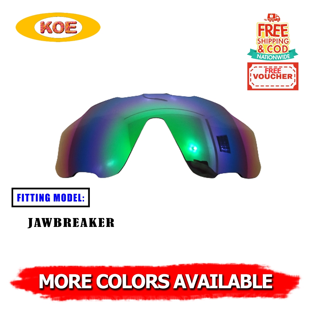 Jawbreaker Replacement Lenses Jade iridium Lens by Krisman Optics (Free