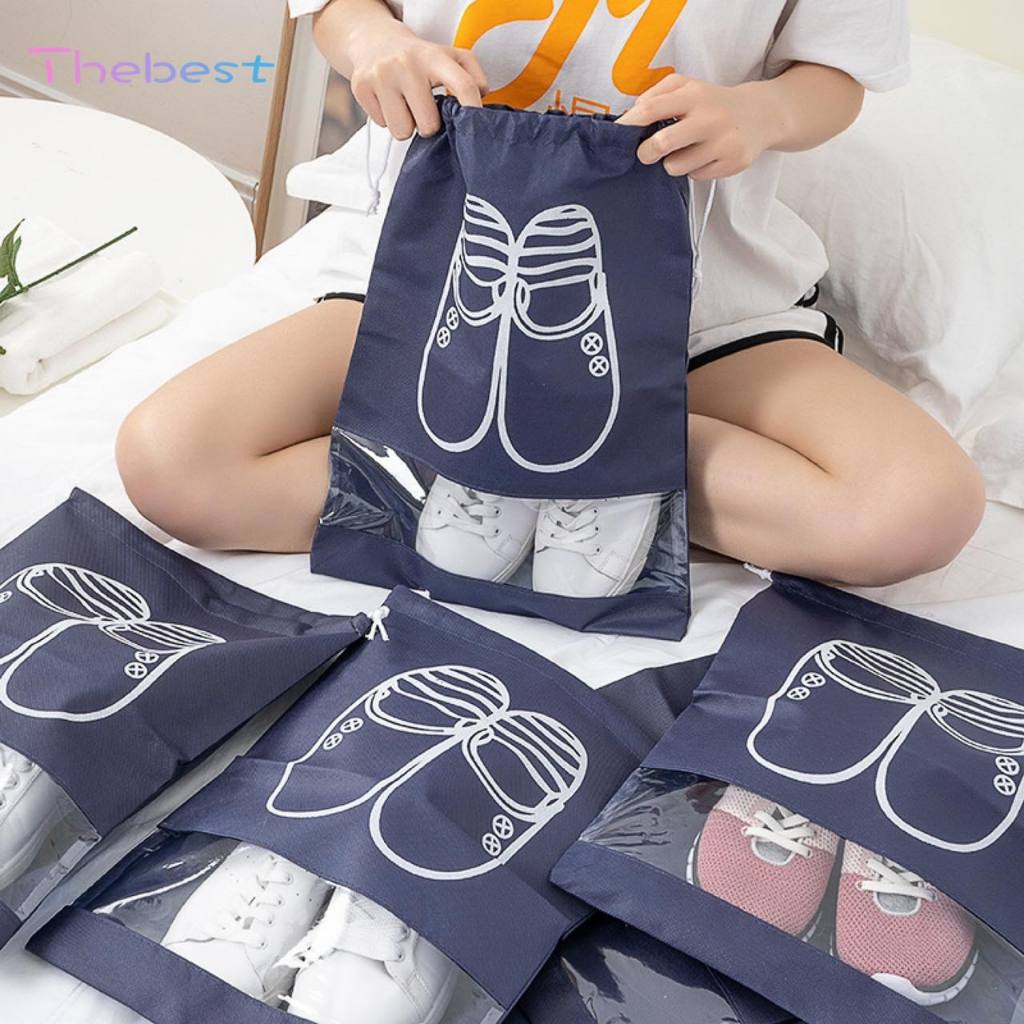 BIG Waterproof Shoes Bag Travel Drawstring Non Woven Travel Bag for ...