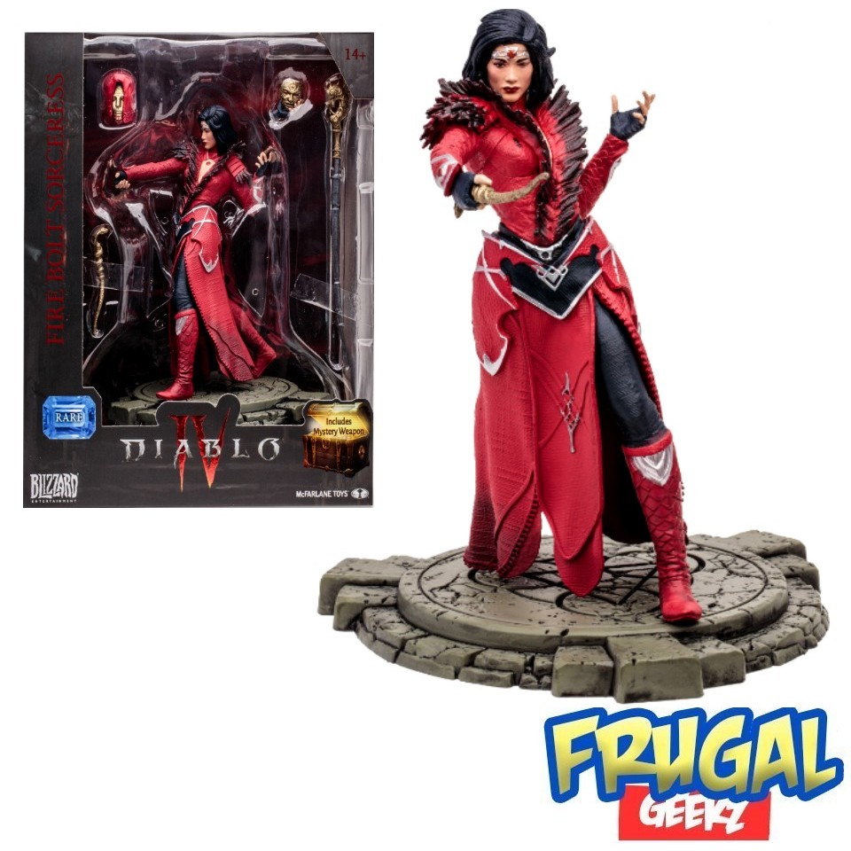 McFarlane: Diablo IV - Fire Bolt Sorceress (Rare) 1:12 Scale Action ...