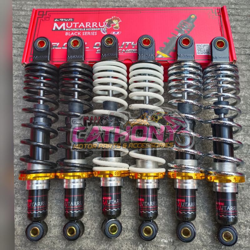 MUTARRU SHOCK REAR SHOCK BLACK SERIES 8529E WAVE/XRM/SMASH/VEGA/BUNOS