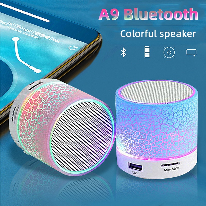 Stereo Portable Bluetooth Speaker Mini Wireless Colorful Speaker ...