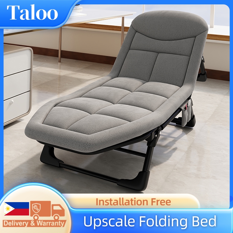 Folding Bed Reclining Chair Outdoor Single Folding Bed With Foam 205CM