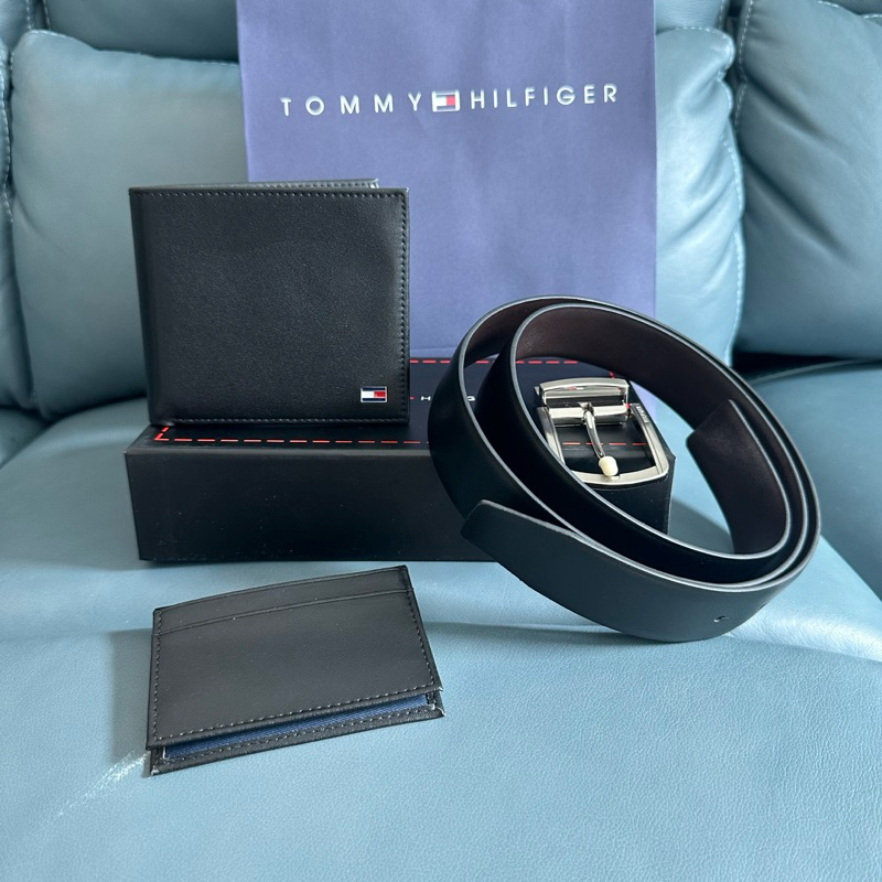 Tommy hilfiger belt on sale and wallet set