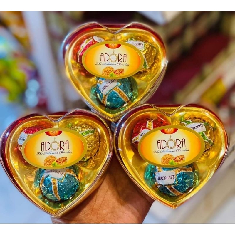 Adora Heart Chocolate 3pcs(set) | Shopee Philippines