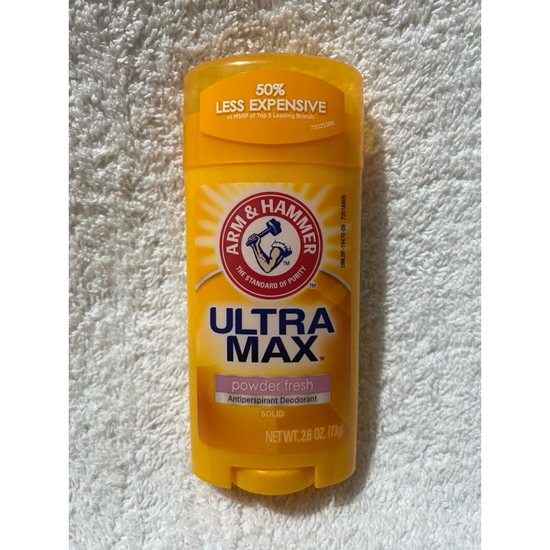 Arm & Hammer, UltraMax, Solid Antiperspirant Deodorant, Powder Fresh