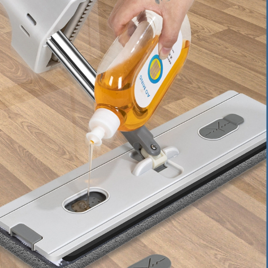 Large Self Squeeze Wet and Dry Flat Mop with Two Mop Cloths (MOP07