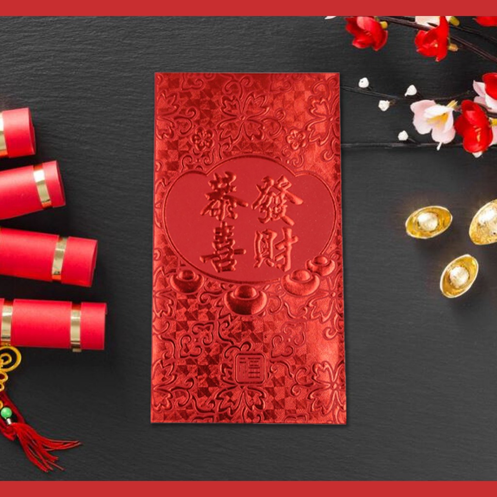 6pcs Large Random Chinese lucky Ampao / Angpao Red Money Envelope ...