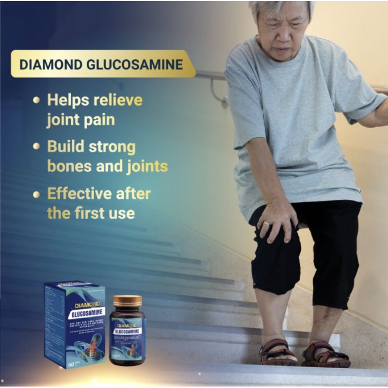 DIAMOND GLUCOSAMINE for Osteoarthritis. 30 Effective Capsules Shopee