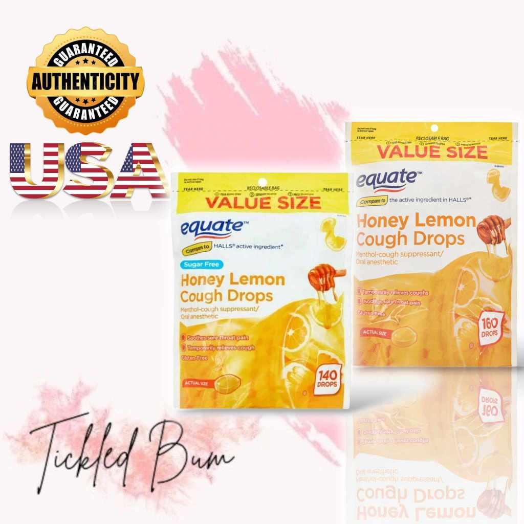 Equate Honey Lemon Cough Drops Cough Suppressant/Oral Anesthetic