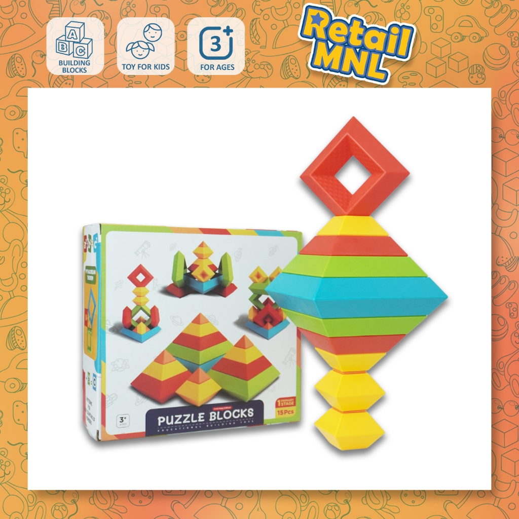 Retailmnl Building Stacking Block Toy, Stack Building Blocks Sensory ...