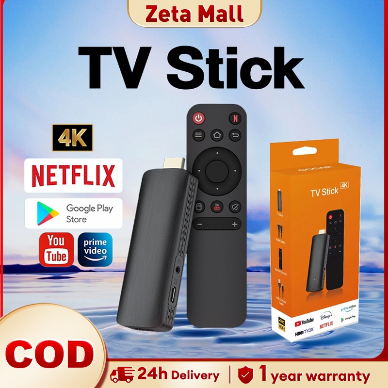 TV Stick 4K Android 11.0 TV Box 4K Netflix/Disney+ Turns TV into Smart ...